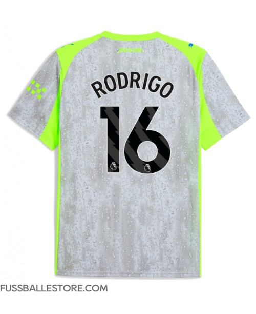 Günstige Manchester City Rodri Hernandez #16 3rd trikot 2025-26 Kurzarm Günstige Manchester City Rodri Hernandez #16 3rd trikot 2025-26 Kurzarm